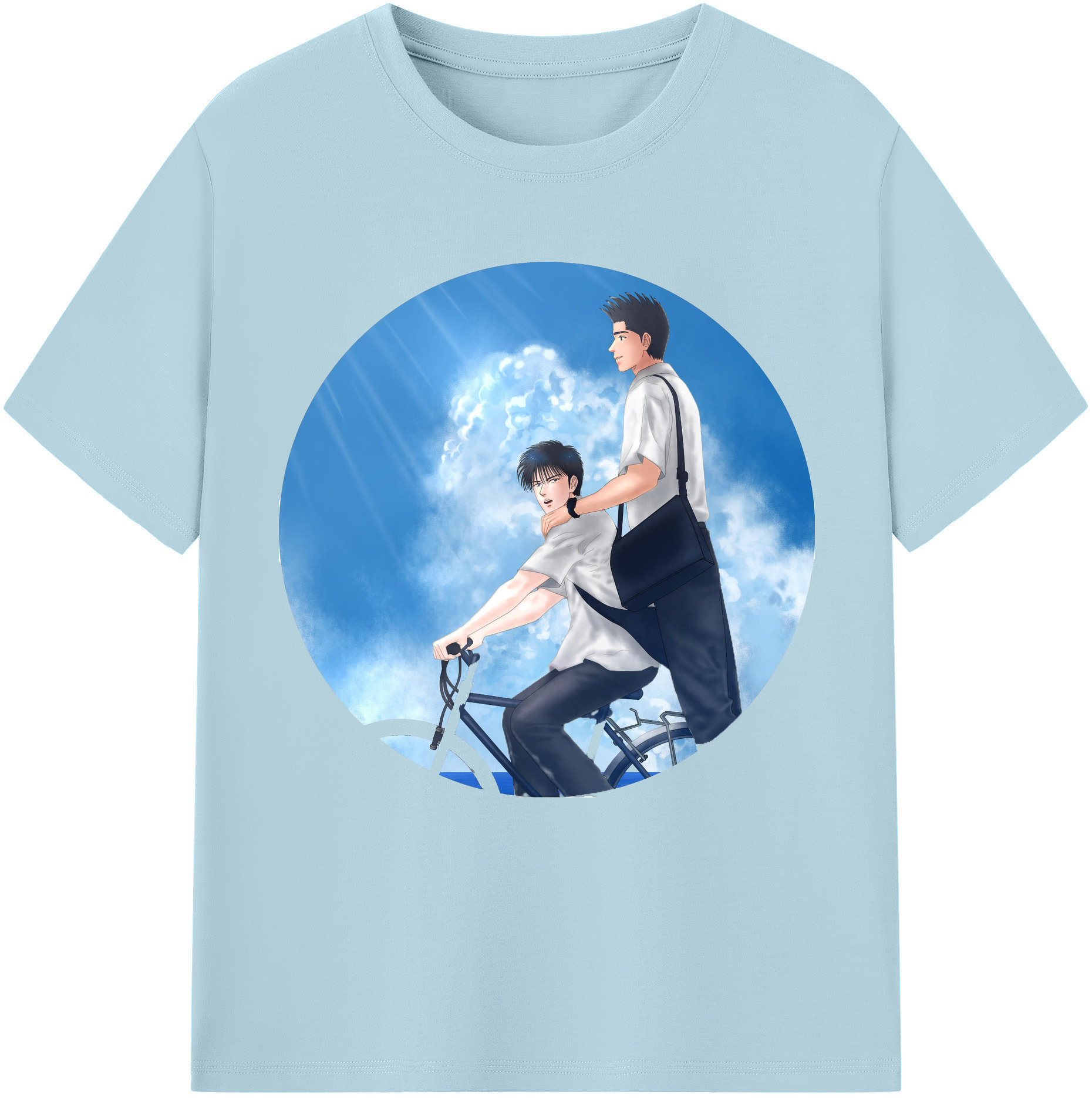 SLAM DUNK／スラムダンク 綿100％半袖Tシャツ（フロントプリント）